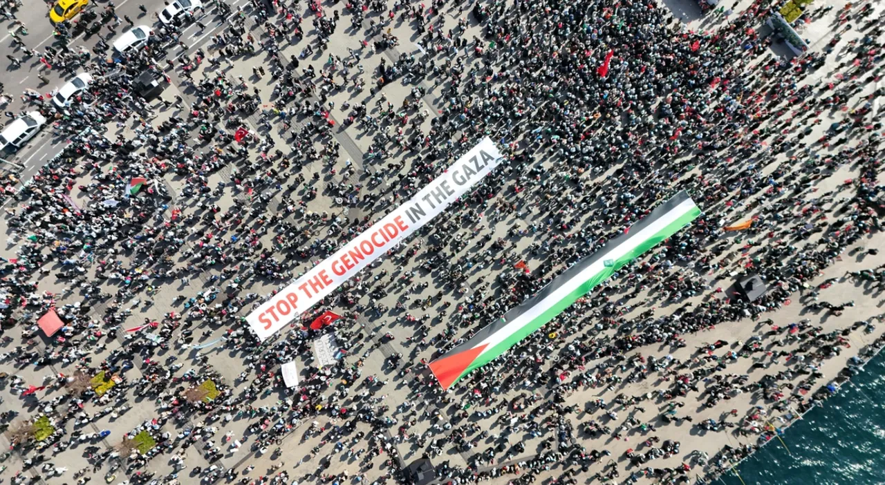 Thousands rally in Istanbul to protest Israel's war on Gaza